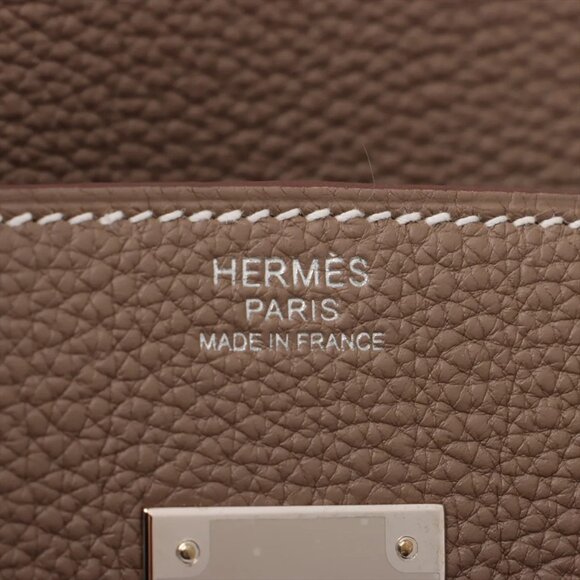 Sold out ❌Hermes Birkin 30 Le Tournay Togo Etoupe Silver W: 2024 - Picture 10 of 12